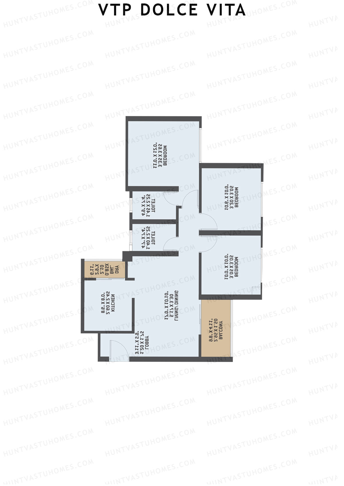 VTP Dolce Vita Tower 9 Unit 3 Floor Plan