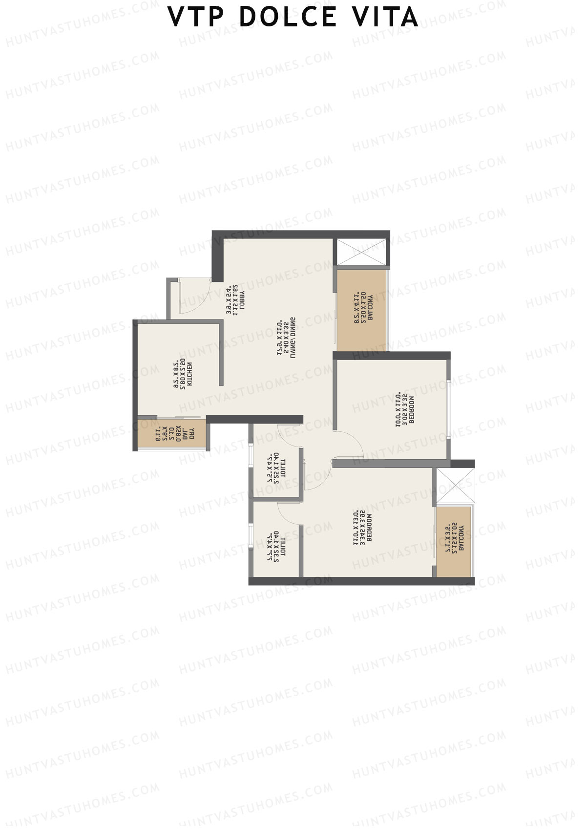 VTP Dolce Vita Tower 9 Unit 5 Floor Plan