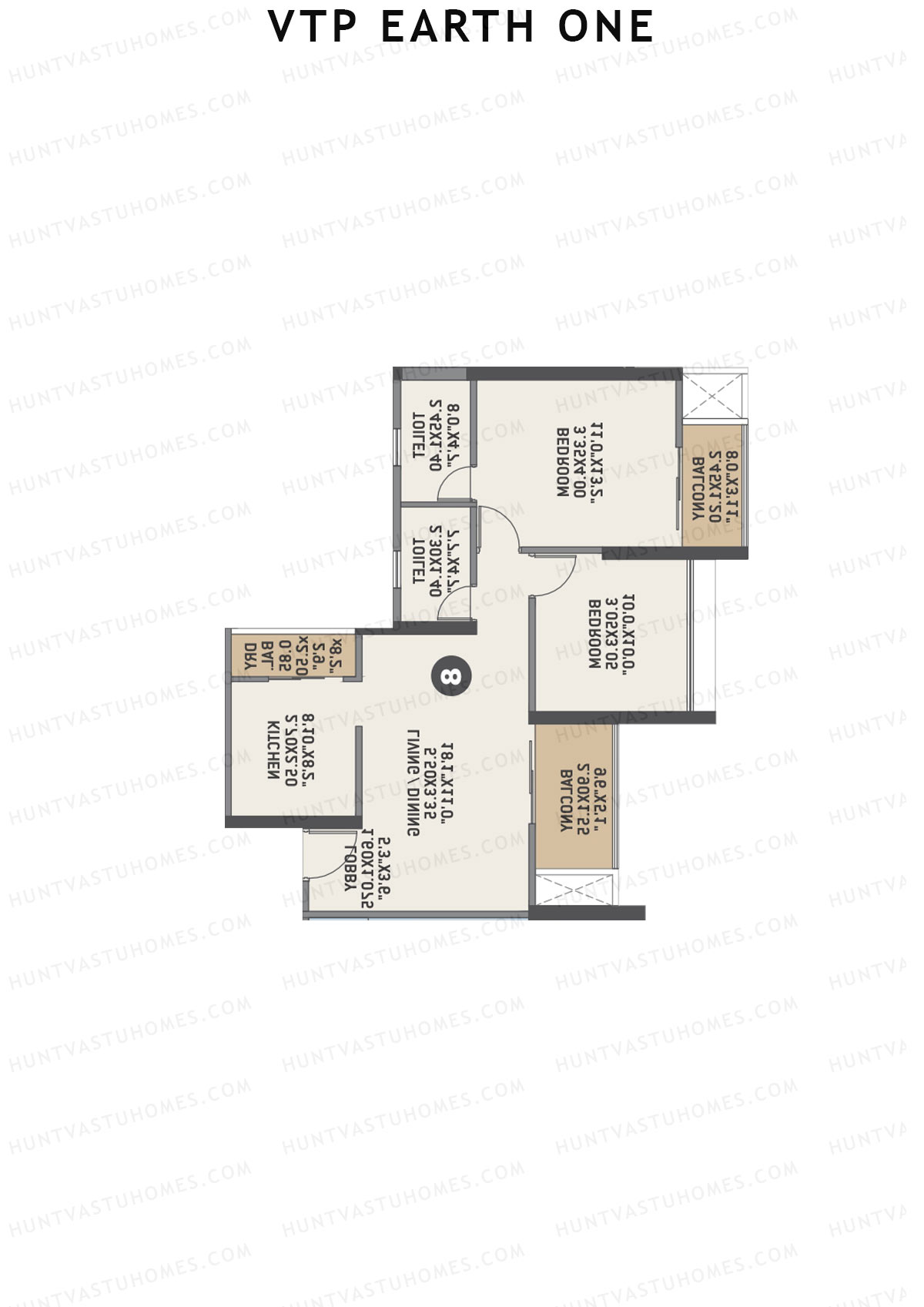 VTP Earth One Tower 1 Unit 5 Floor Plan