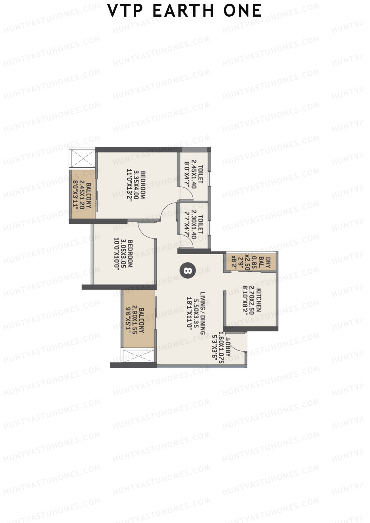 VTP Earth One Tower 1 Unit 8 Floor Plan
