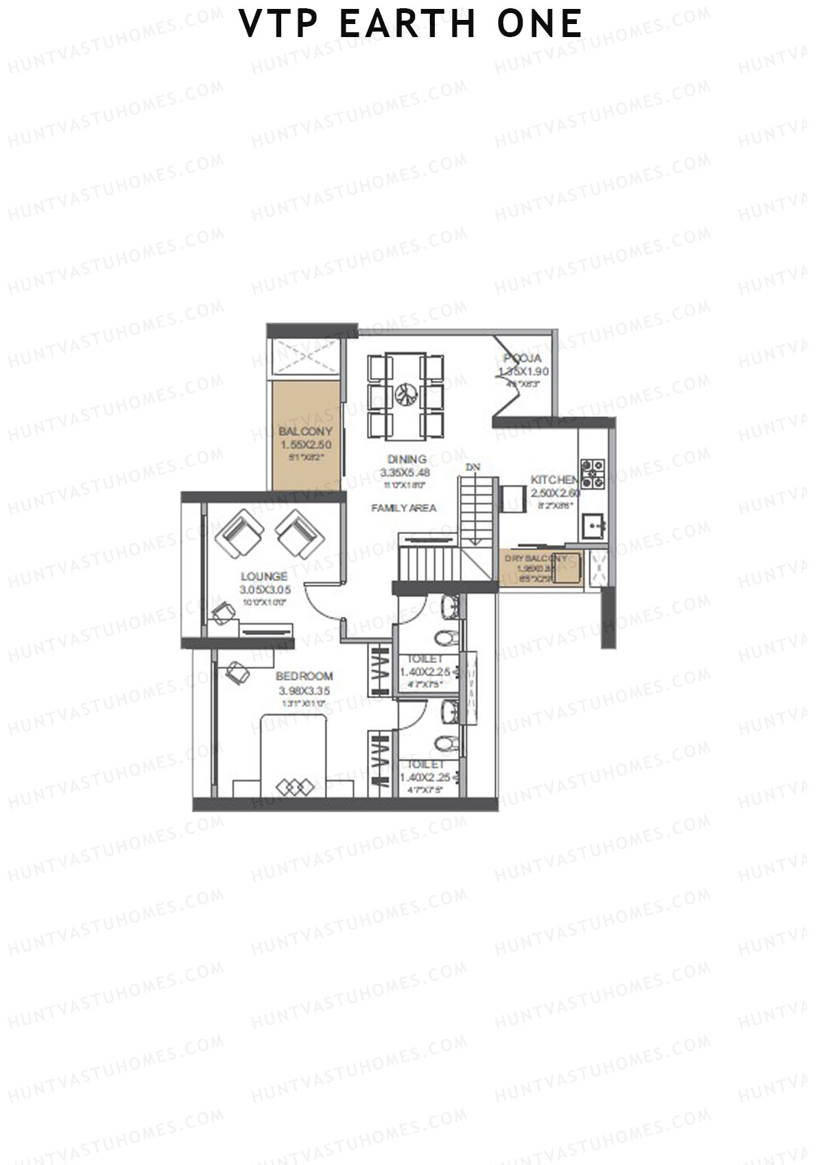 VTP Earth One Tower 2 Unit 4 (Duplex) Floor Plan