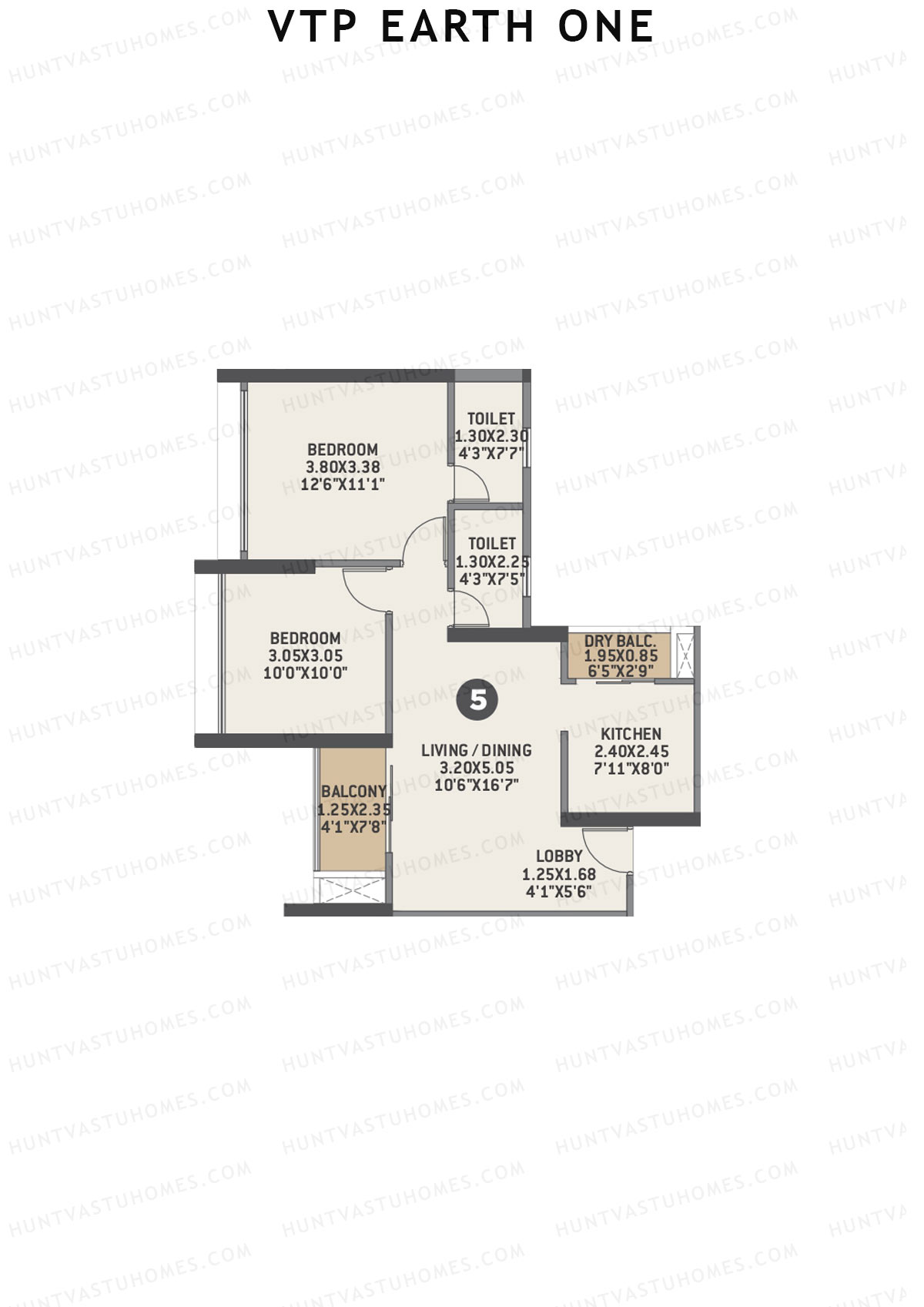 VTP Earth One Tower 2 Unit 5 Floor Plan