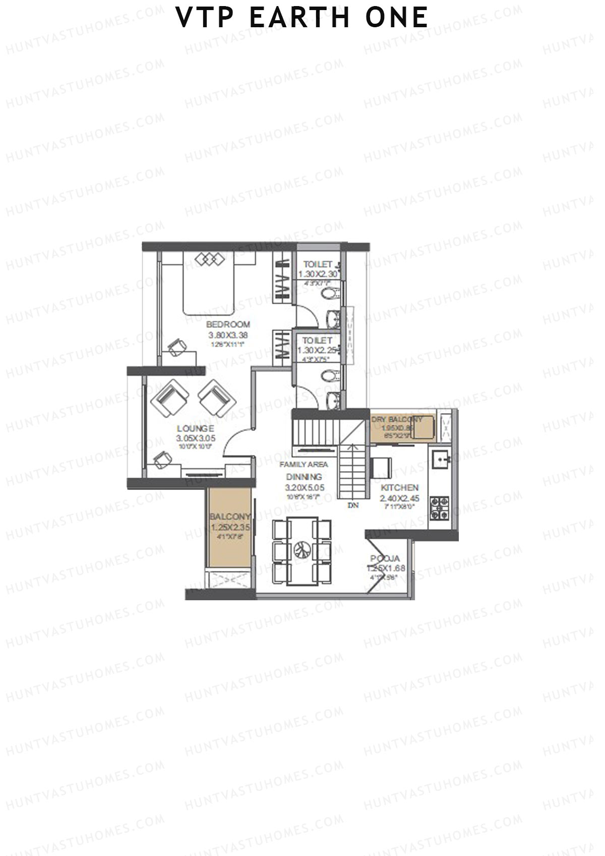 VTP Earth One Tower 2 Unit 5 (Duplex) Floor Plan