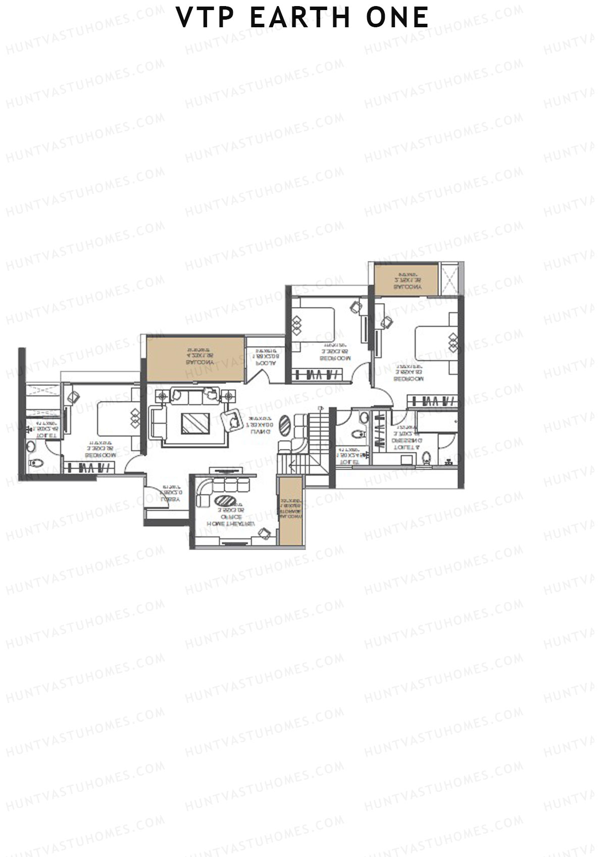 VTP Earth One Tower 3 Unit 1 (Duplex) Floor Plan