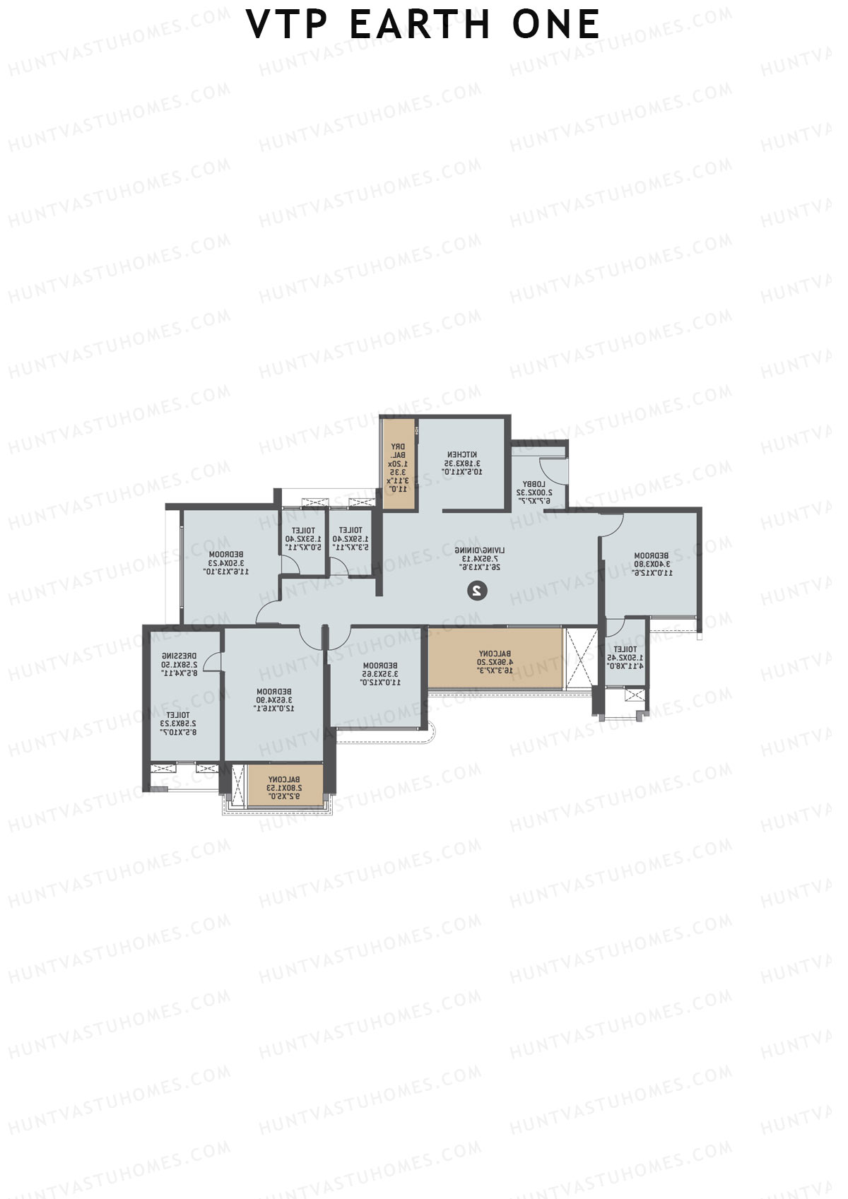 VTP Earth One Tower 3 Unit 3 Floor Plan