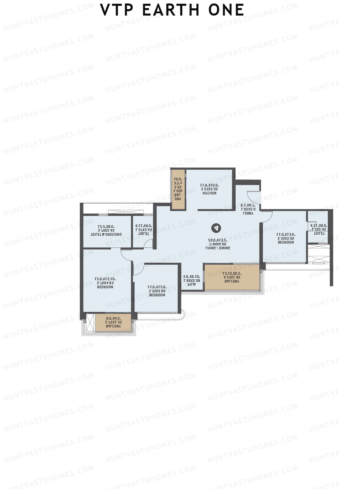 VTP Earth One Tower 4 Unit 3 Floor Plan