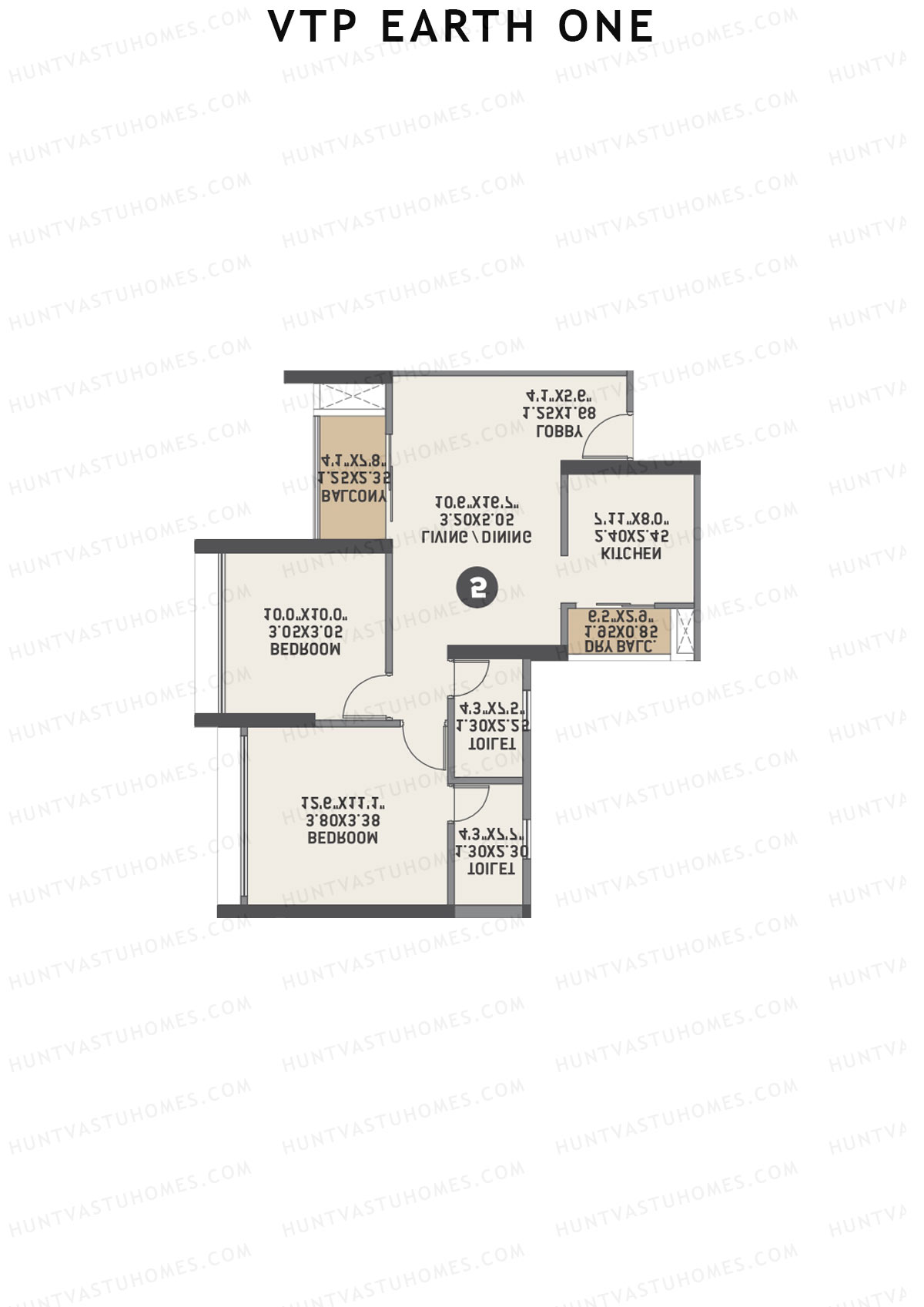 VTP Earth One Tower 5 Unit 1 Floor Plan