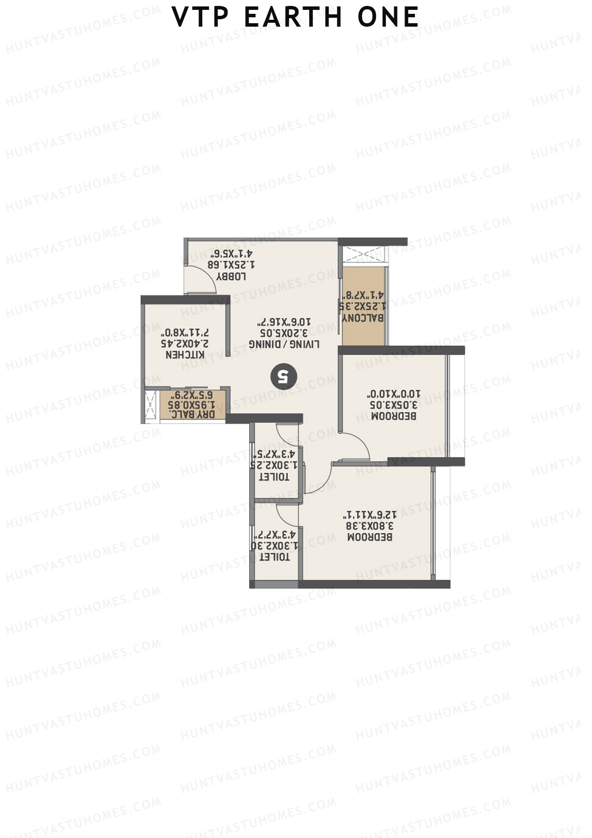 VTP Earth One Tower 5 Unit 4 Floor Plan