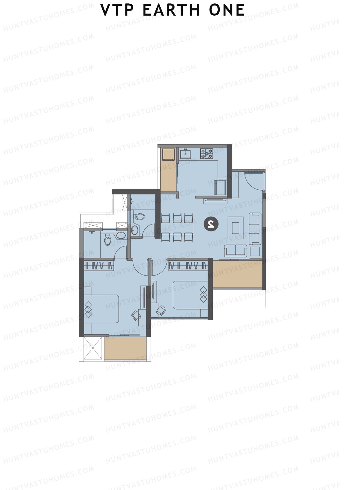 VTP Earth One Tower 5 Unit 7 Floor Plan