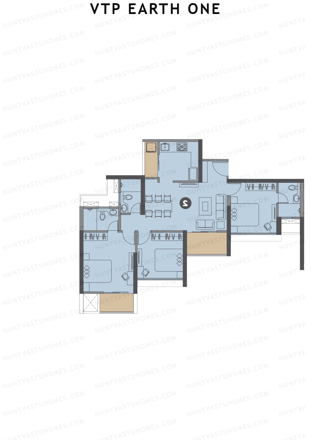 VTP Earth One Tower 5 Unit 7 Floor Plan