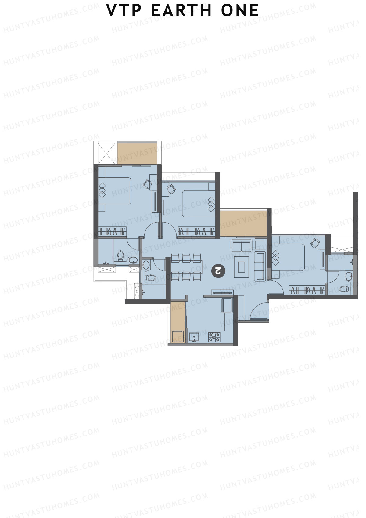VTP Earth One Tower 5 Unit 8 Floor Plan