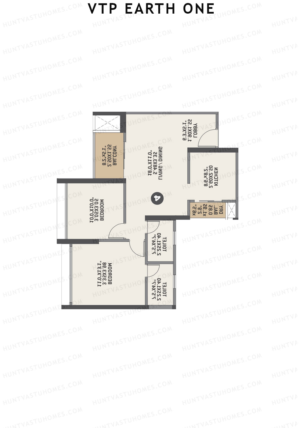 VTP Earth One Tower 6 Unit 1 Floor Plan