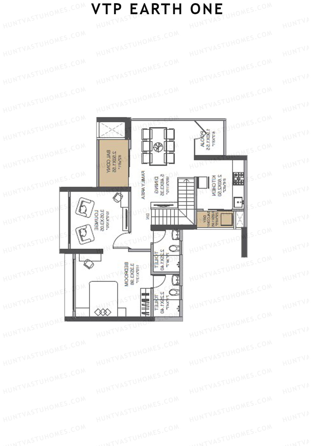 VTP Earth One Tower 6 Unit 1 (Duplex) Floor Plan