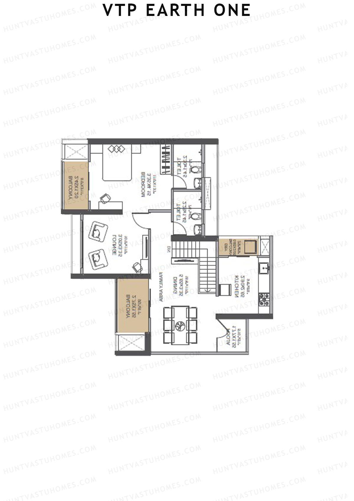 VTP Earth One Tower 6 Unit 2 (Duplex) Floor Plan