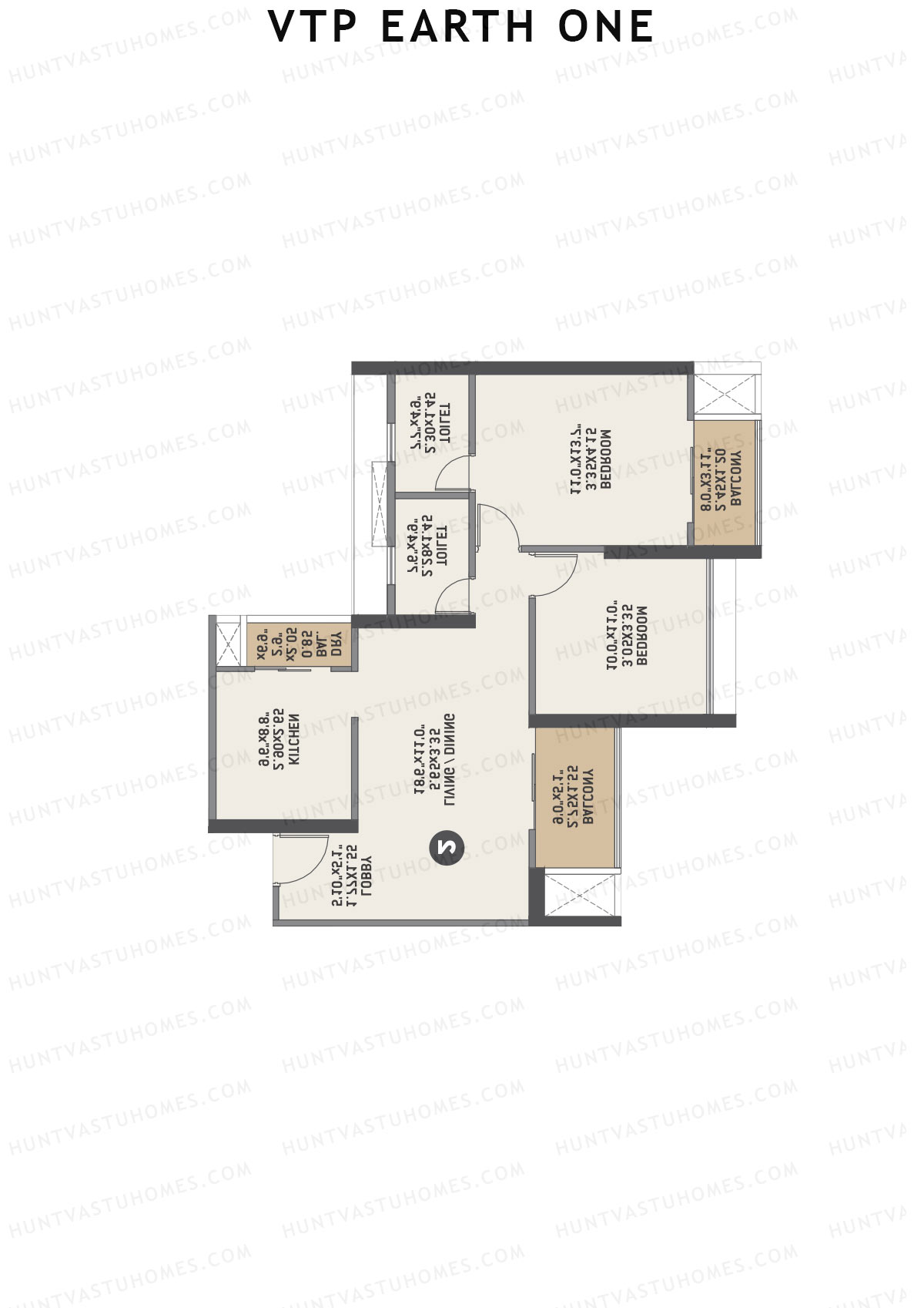 VTP Earth One Tower 6 Unit 3 Floor Plan