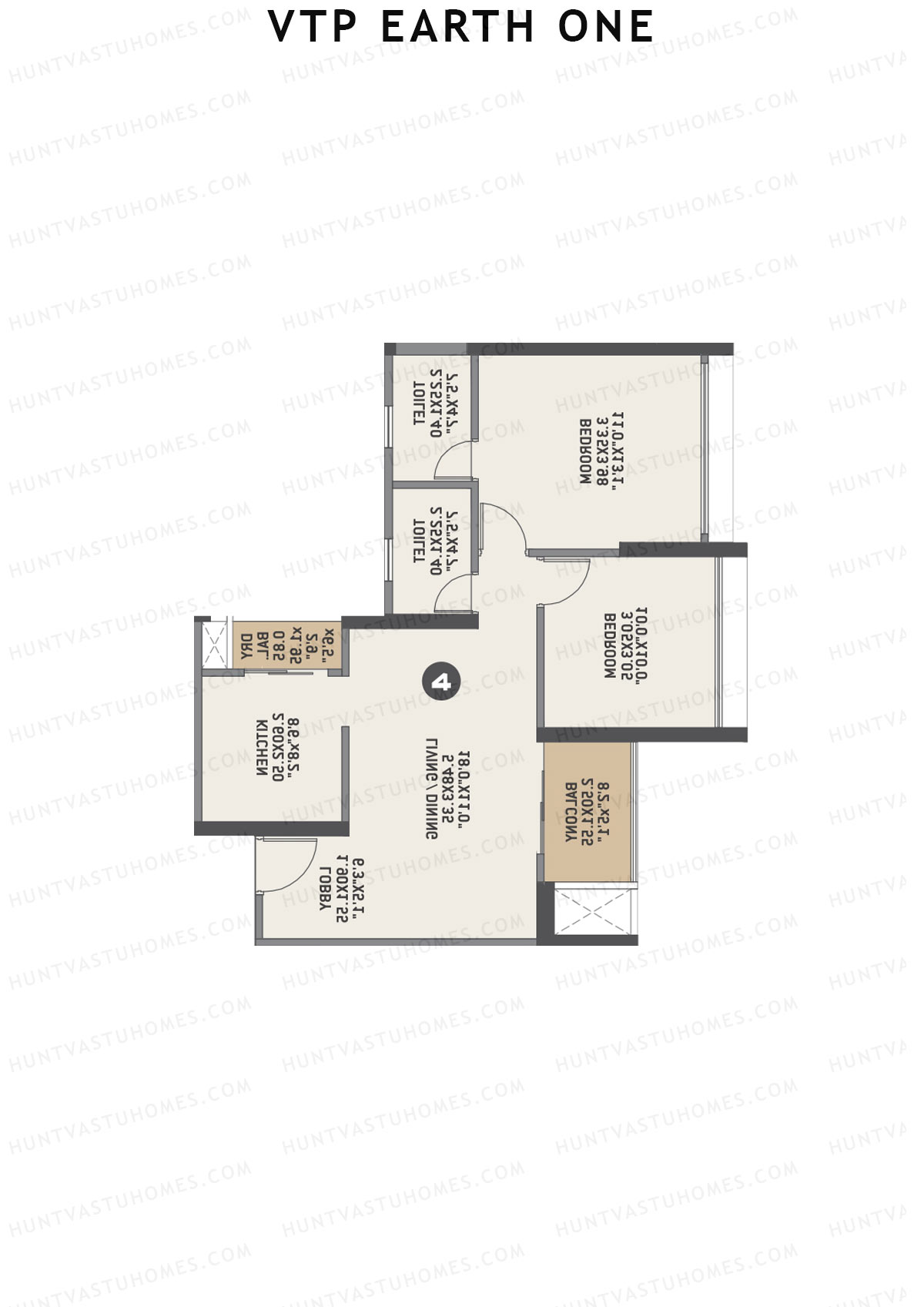 VTP Earth One Tower 6 Unit 5 Floor Plan