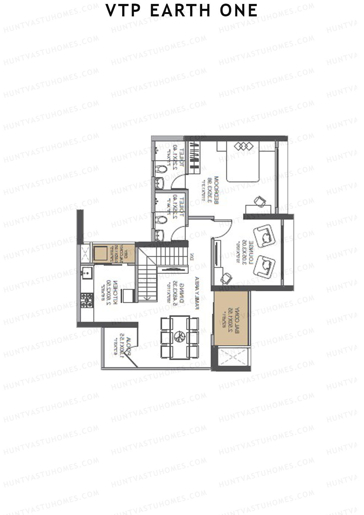 VTP Earth One Tower 6 Unit 5 (Duplex) Floor Plan