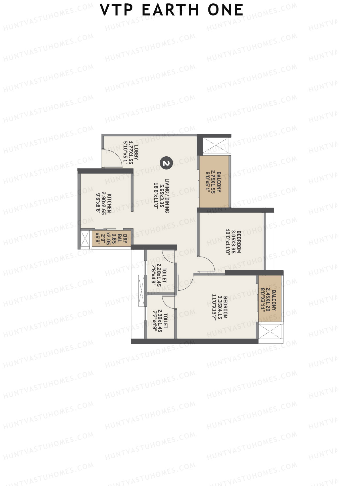VTP Earth One Tower 6 Unit 6 Floor Plan