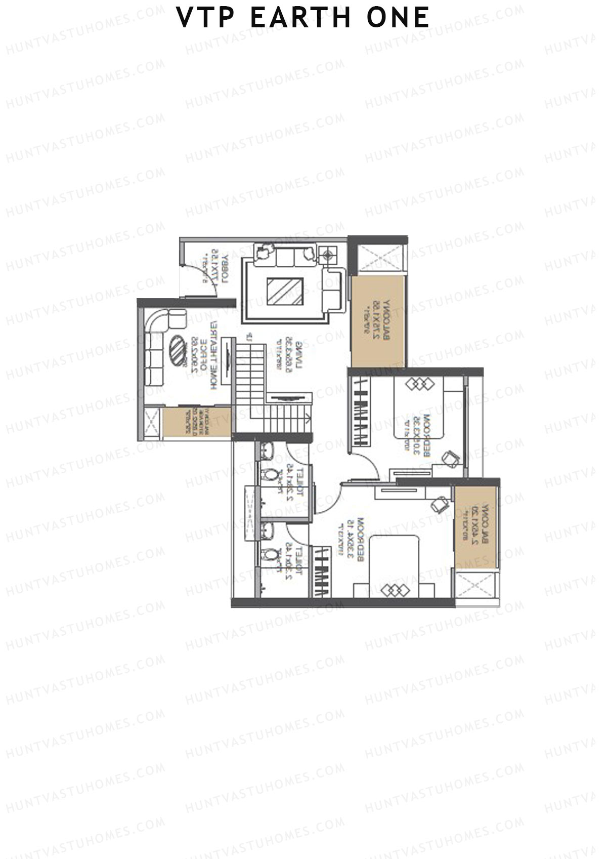 VTP Earth One Tower 6 Unit 6 (Duplex) Floor Plan