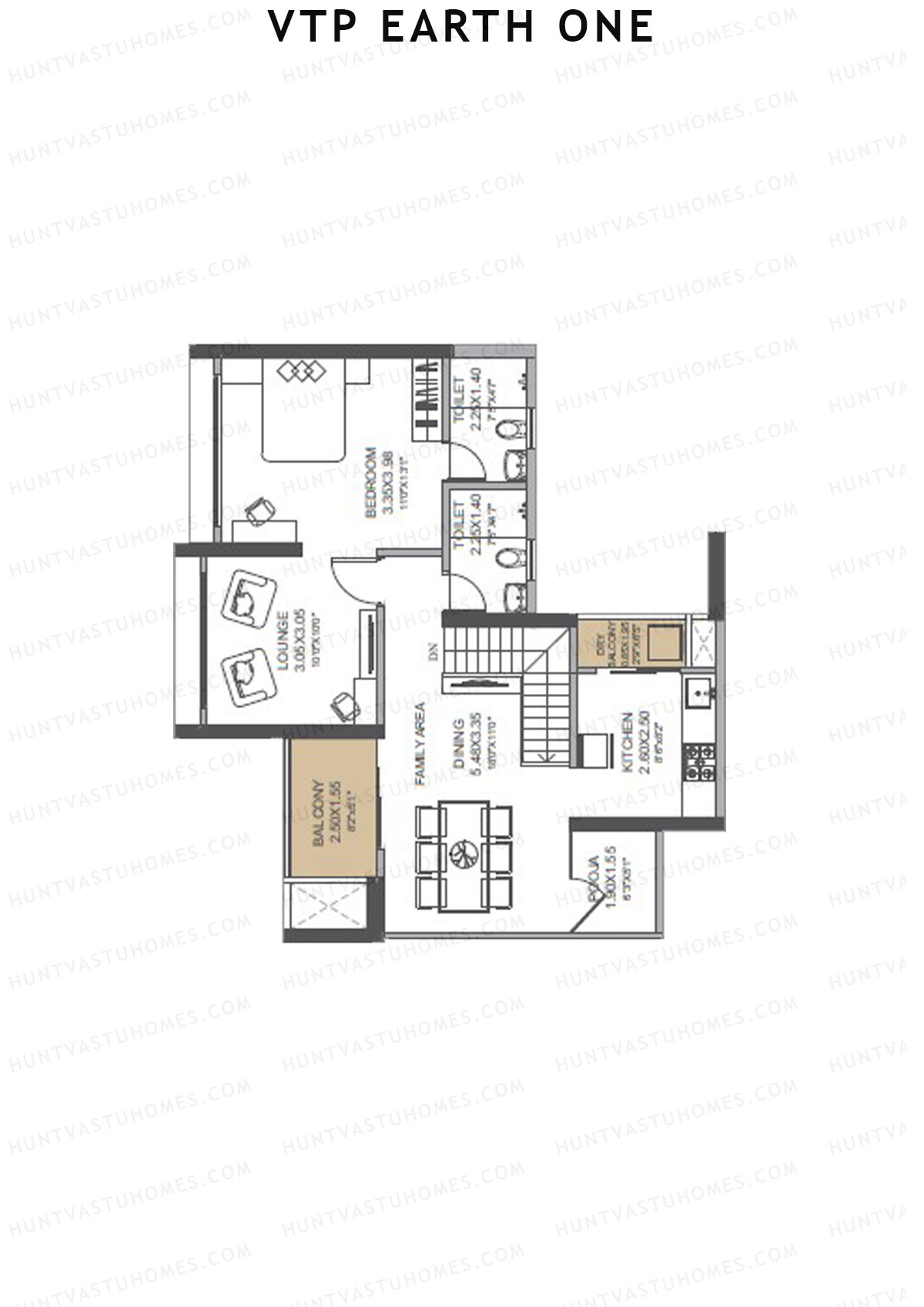 VTP Earth One Tower 6 Unit 8 (Duplex) Floor Plan