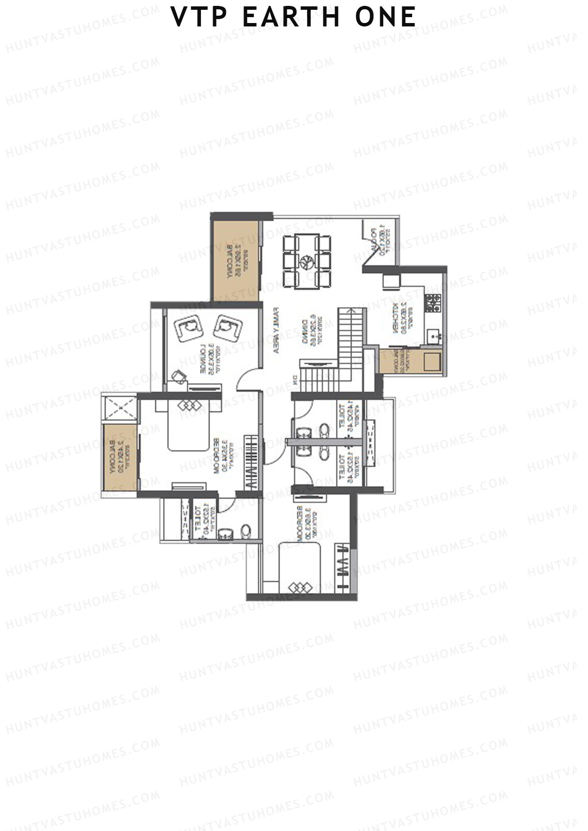 VTP Earth One Tower 7 Unit 7 (Duplex) Floor Plan