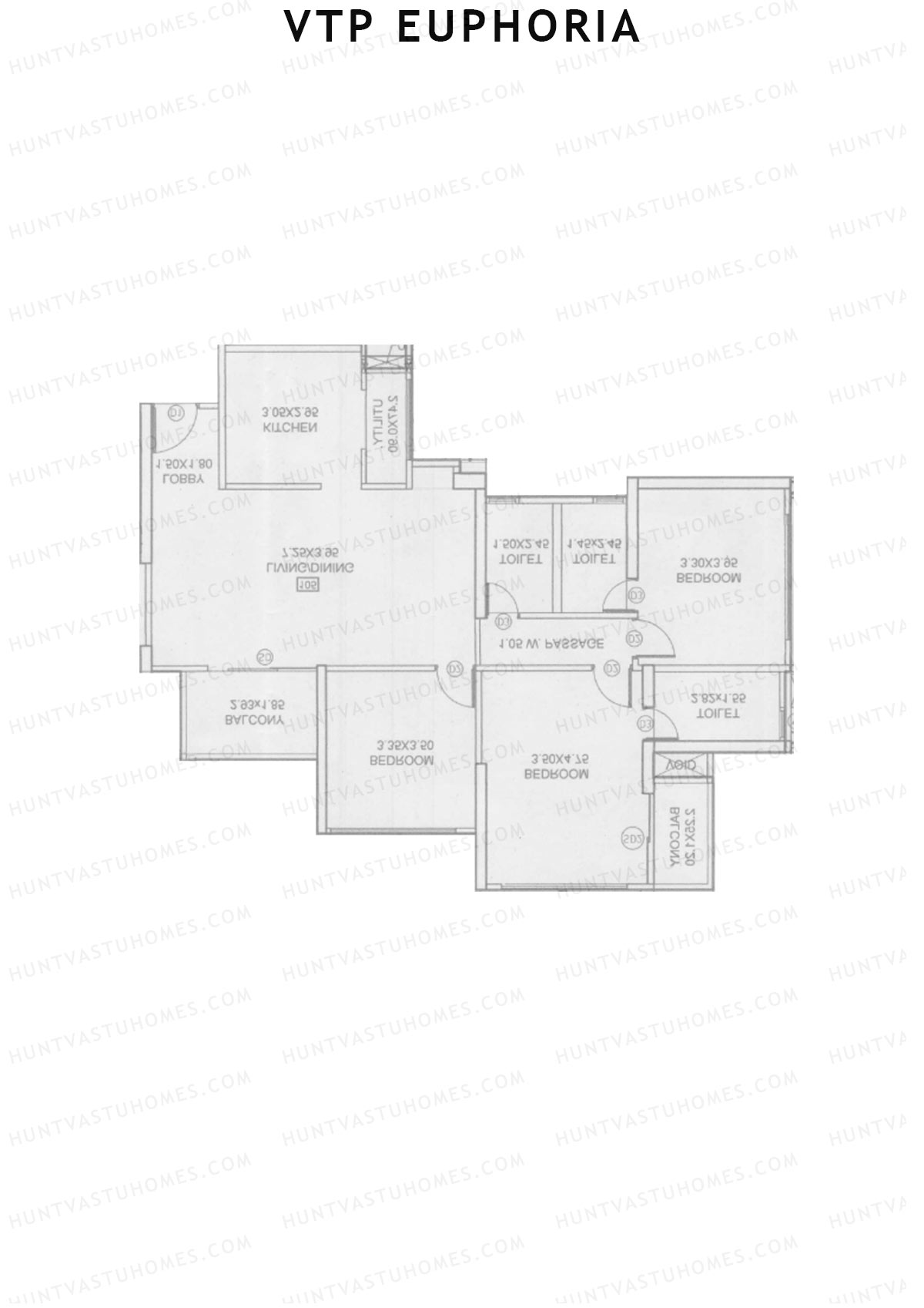VTP Euphoria Tower 10 Unit 6 Floor Plan