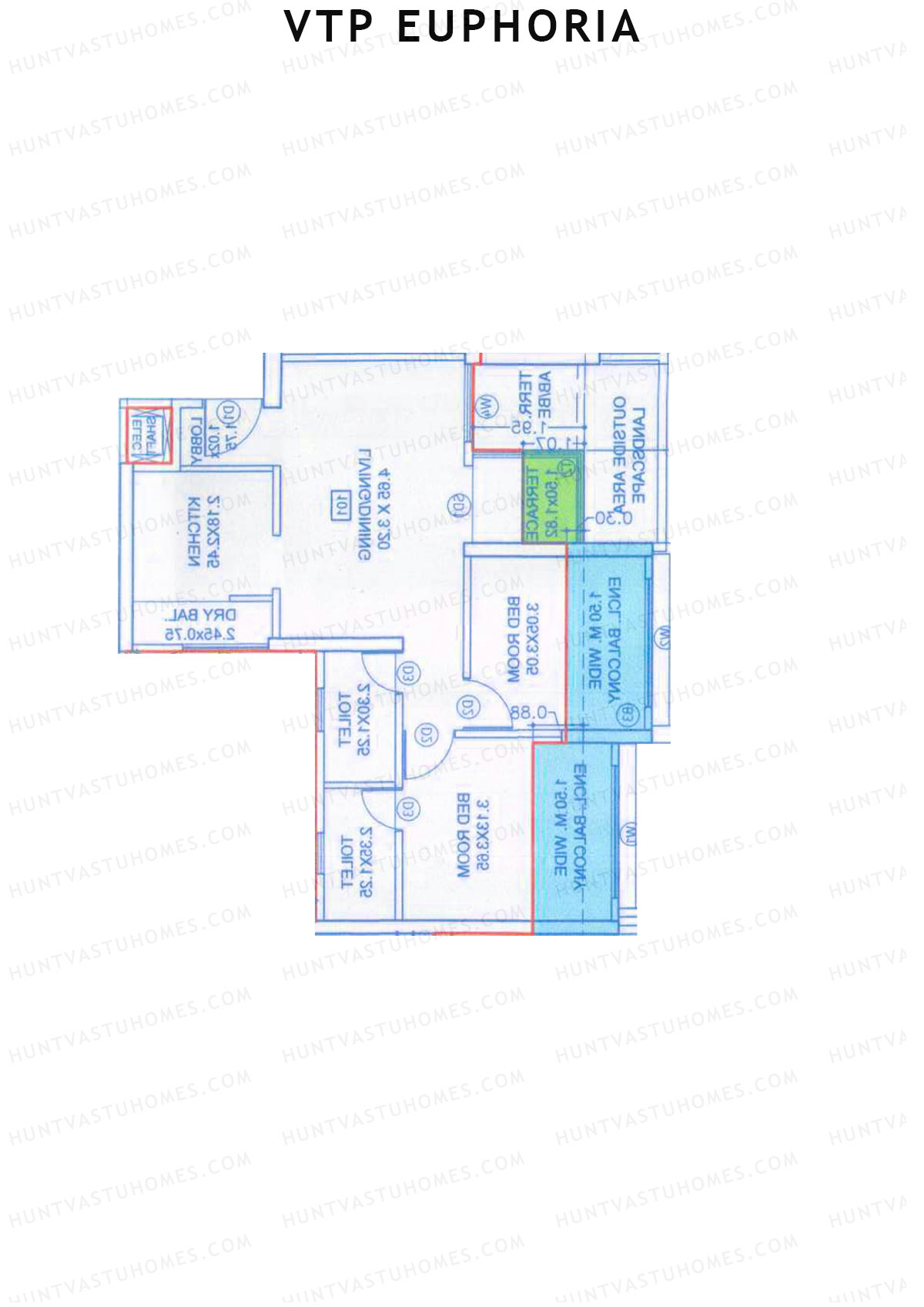 VTP Euphoria Tower 1 Unit 4 Floor Plan