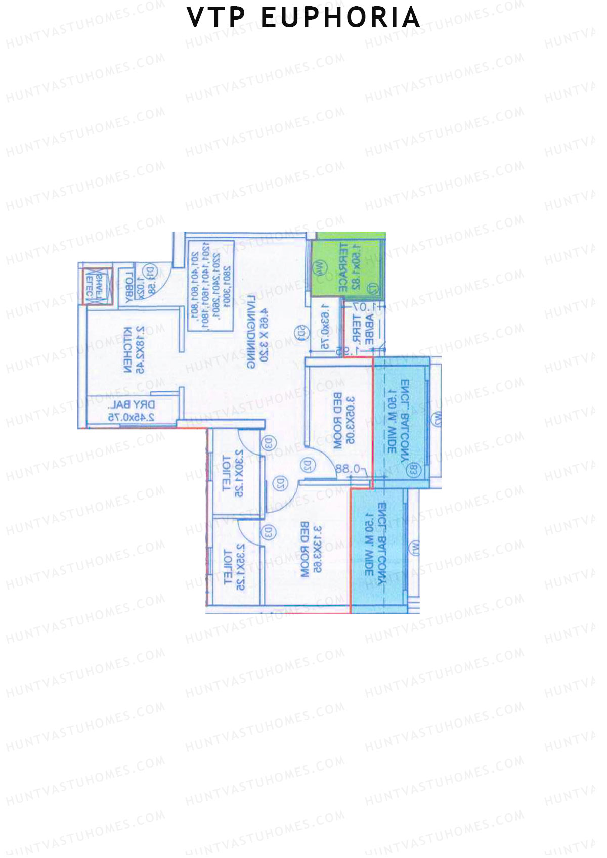 VTP Euphoria Tower 1 Unit 4 Floor Plan