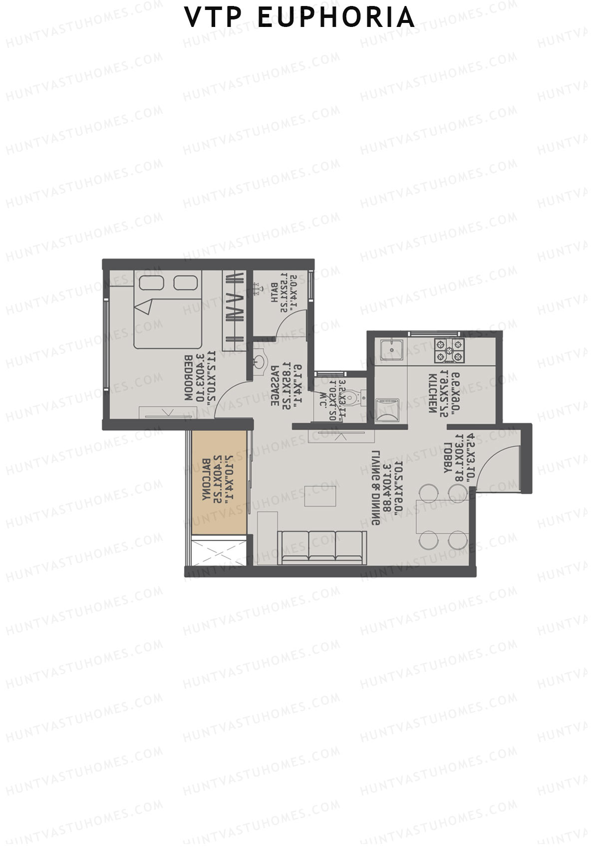 VTP Euphoria Tower 3 Unit 11 Floor Plan