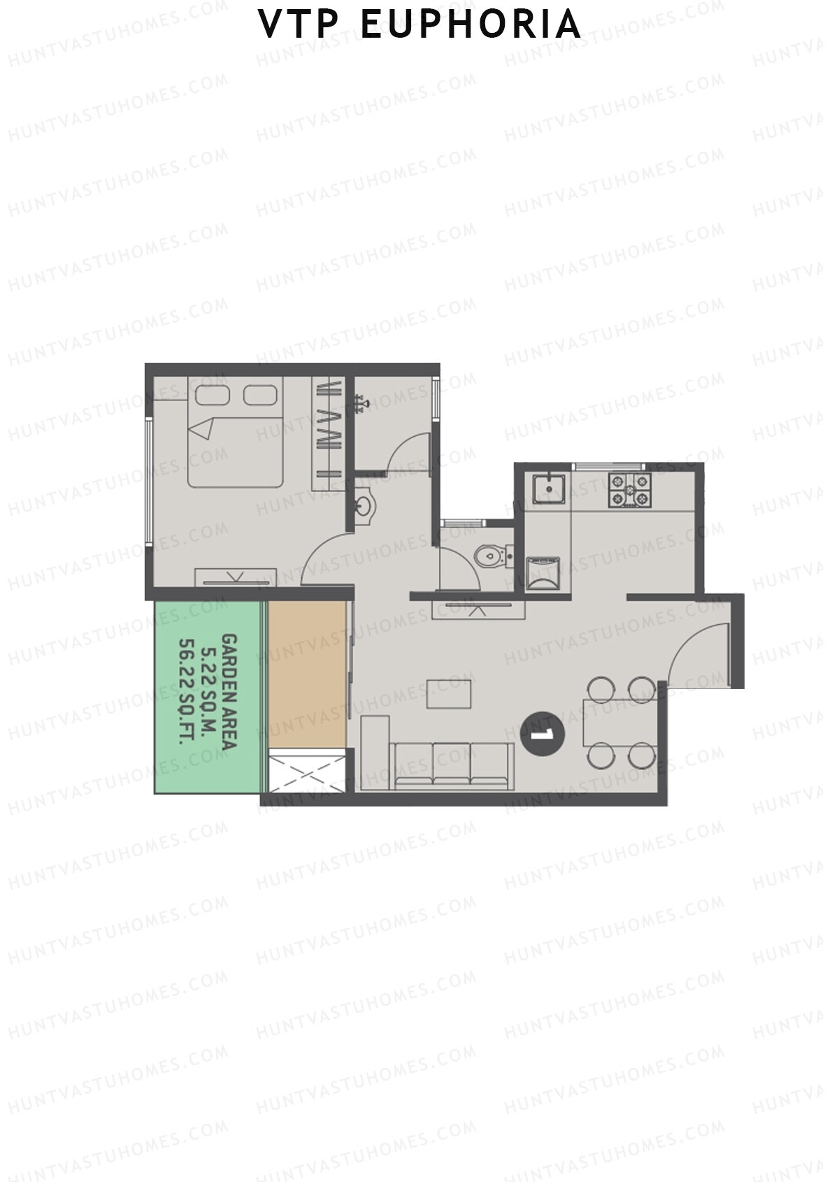 VTP Euphoria Tower 3 Unit 1 Floor Plan