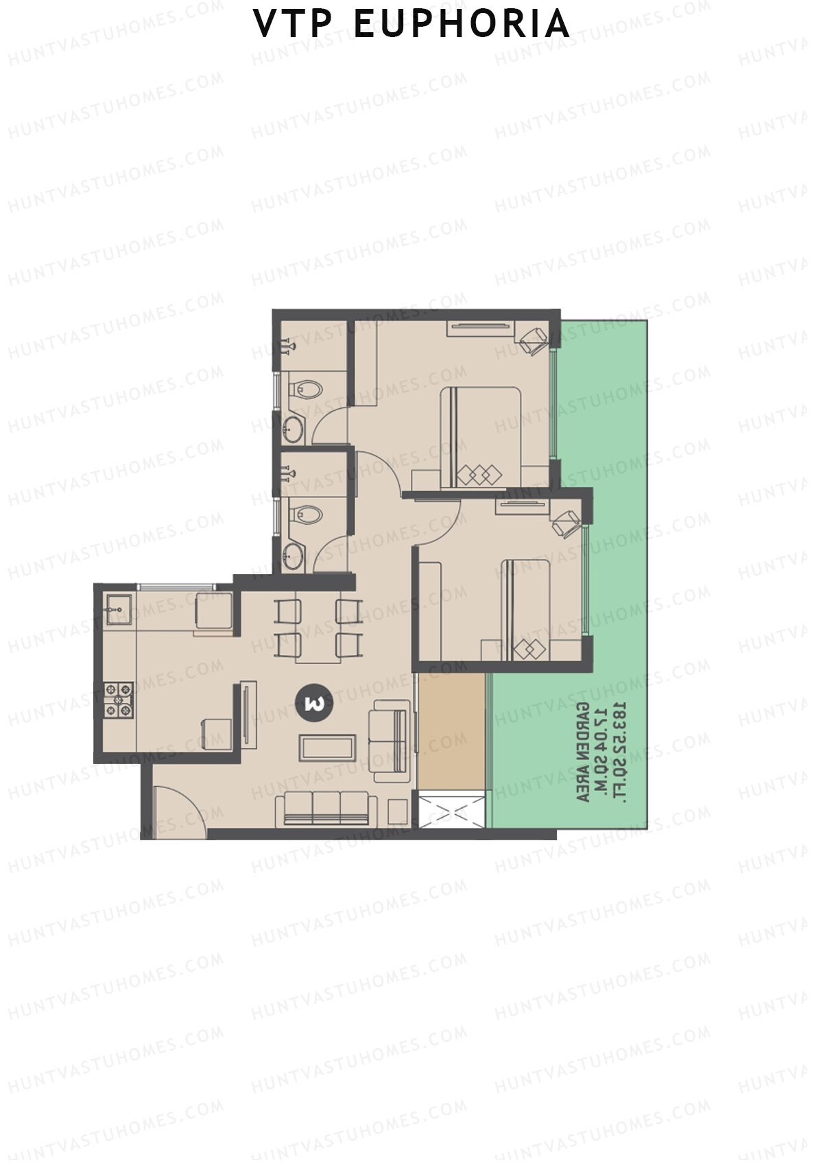 VTP Euphoria Tower 3 Unit 4 Floor Plan