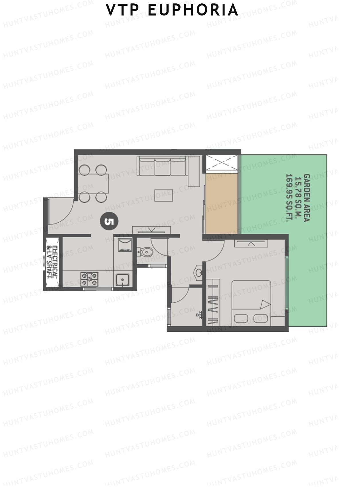 VTP Euphoria Tower 3 Unit 5 Floor Plan