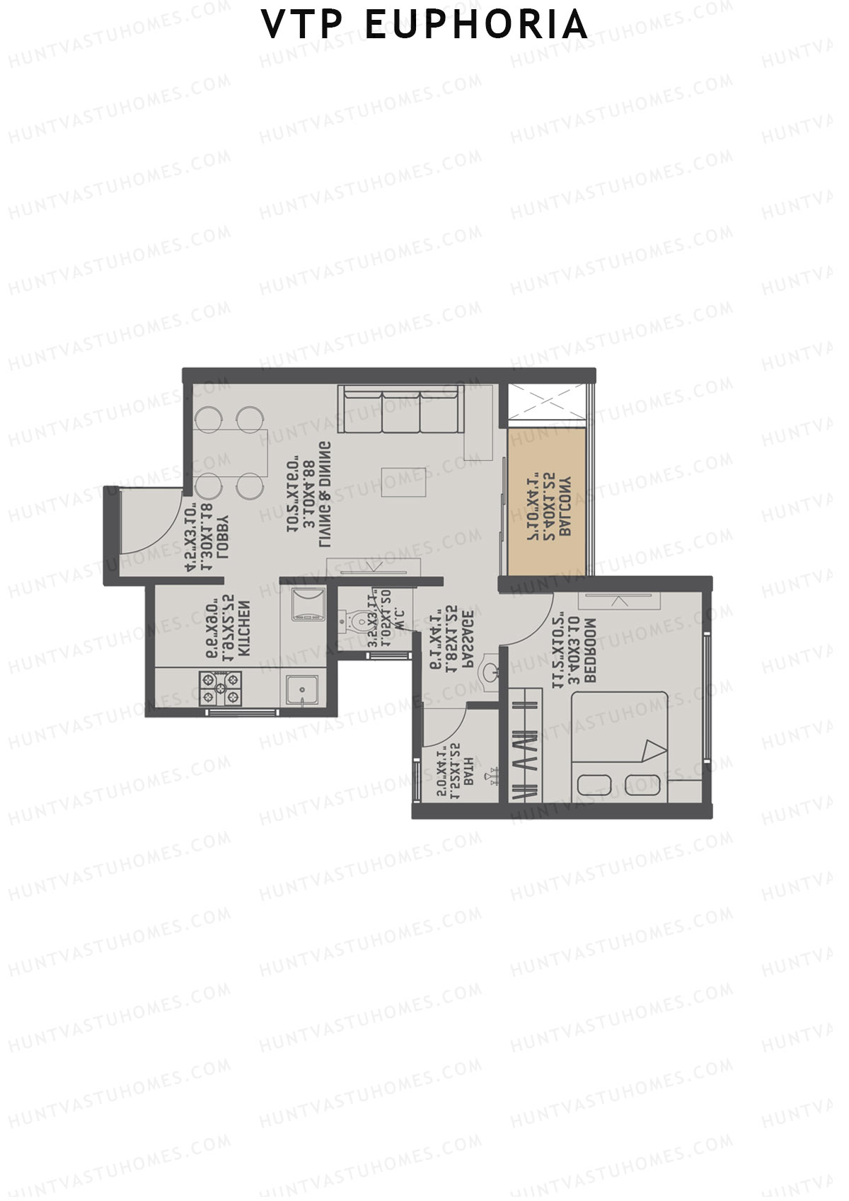 VTP Euphoria Tower 3 Unit 7 Floor Plan