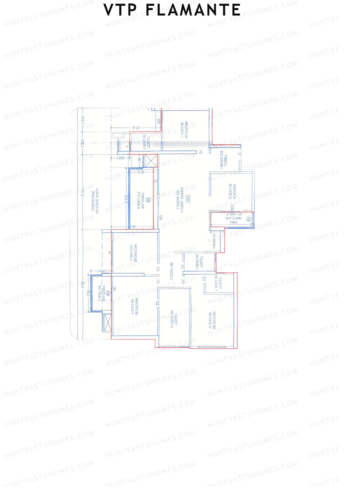 VTP Flamante Tower 1 Unit 2 Floor Plan