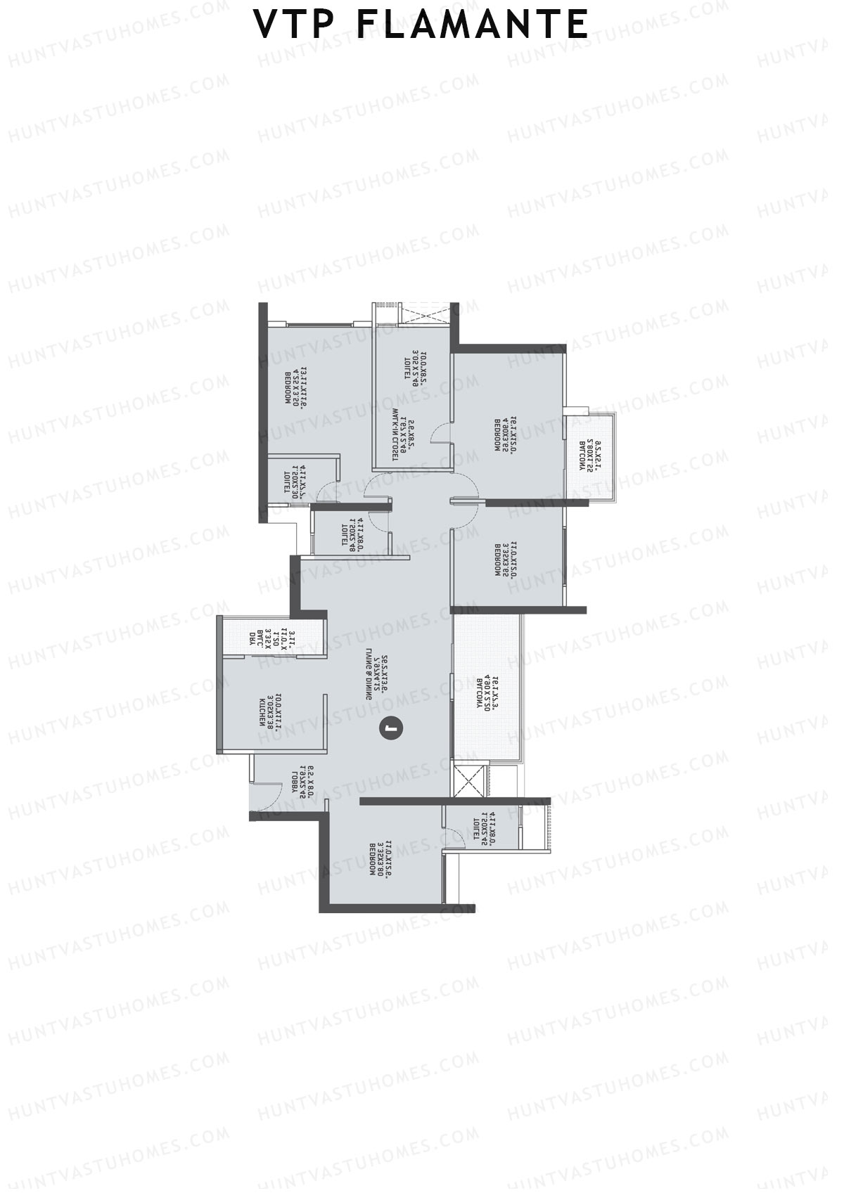 VTP Flamante Tower 1 Unit 4 Floor Plan