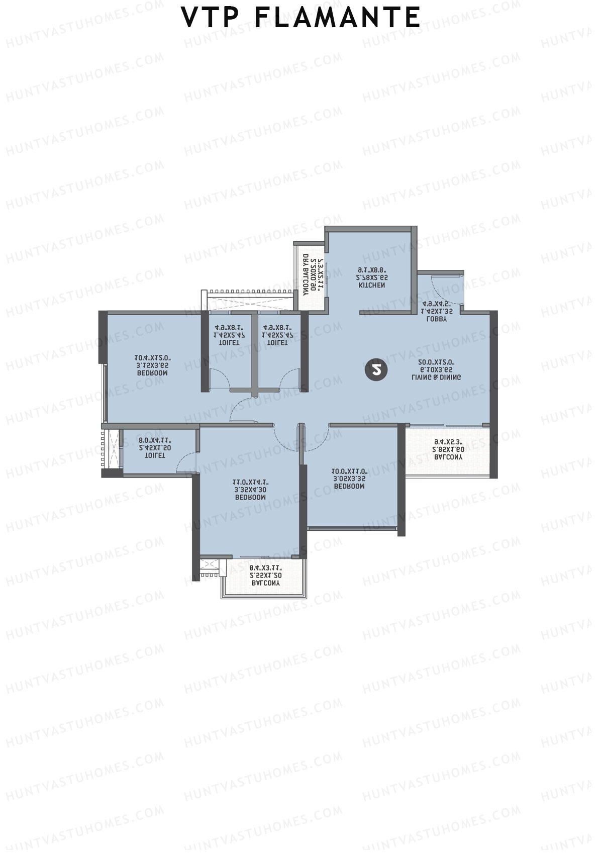 VTP Flamante Tower 3 Unit 1 Floor Plan