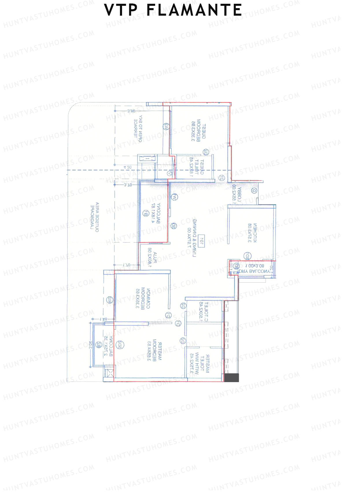 VTP Flamante Tower 4 Unit 2 Floor Plan