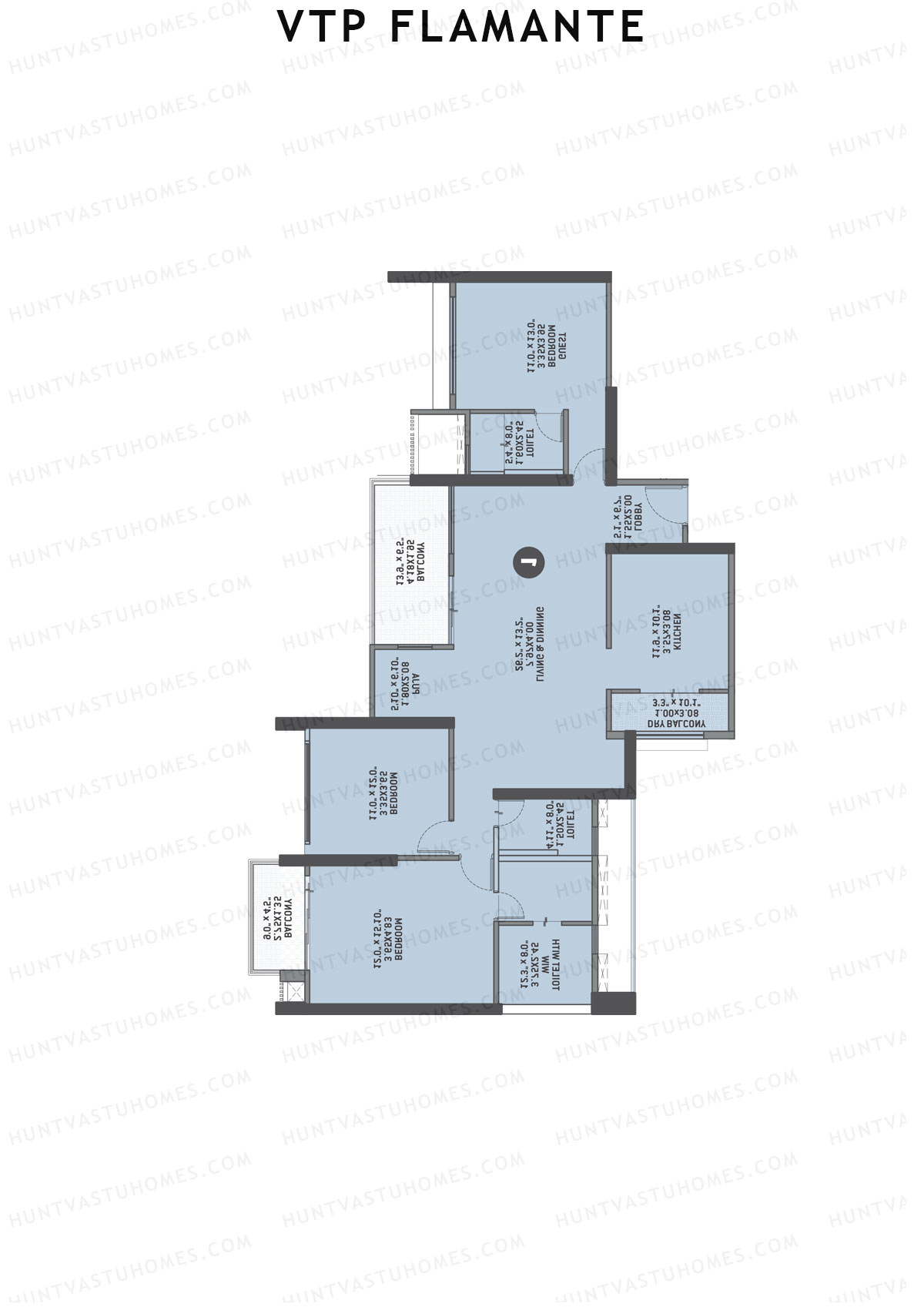 VTP Flamante Tower 4 Unit 2 Floor Plan