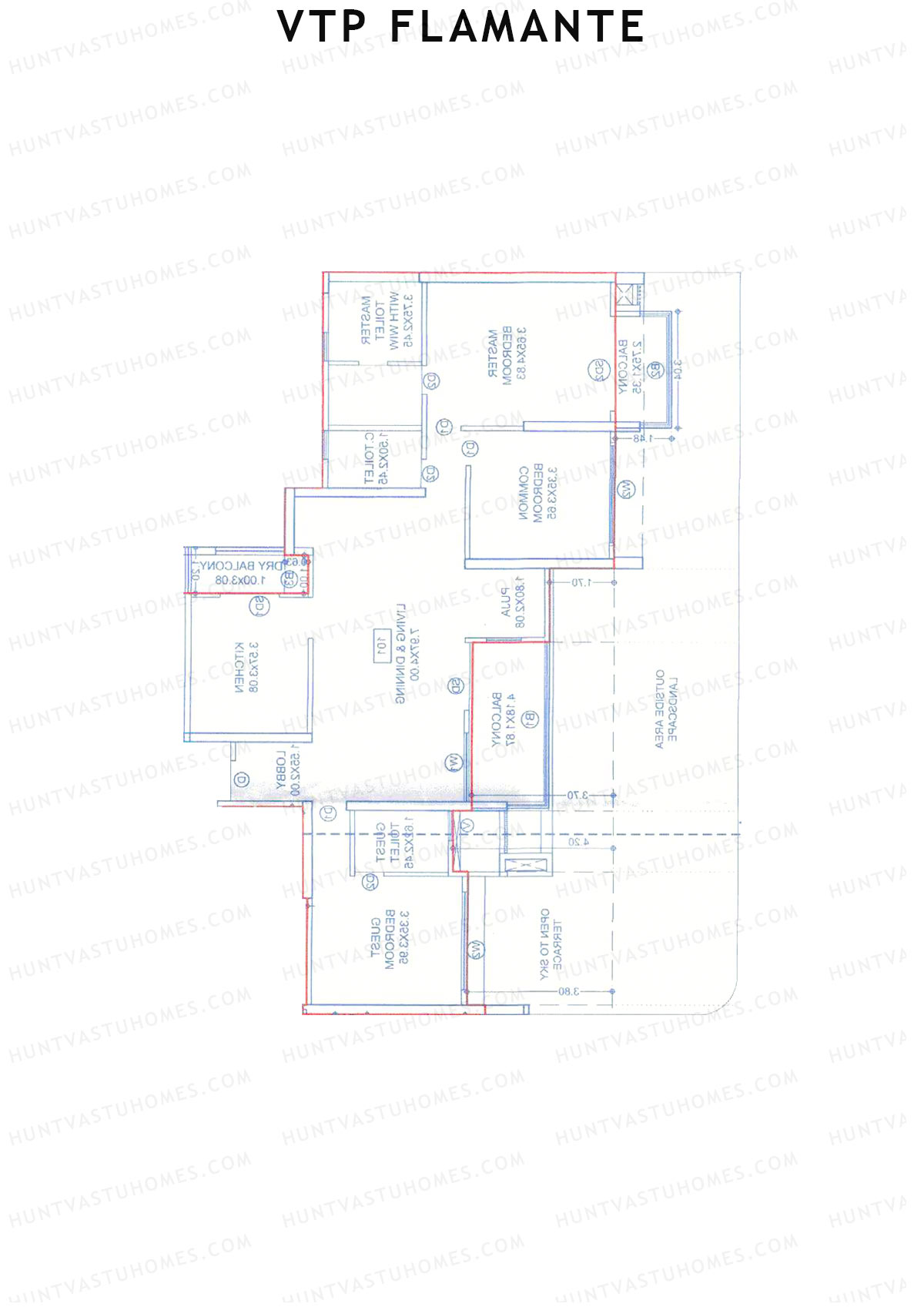 VTP Flamante Tower 4 Unit 4 Floor Plan