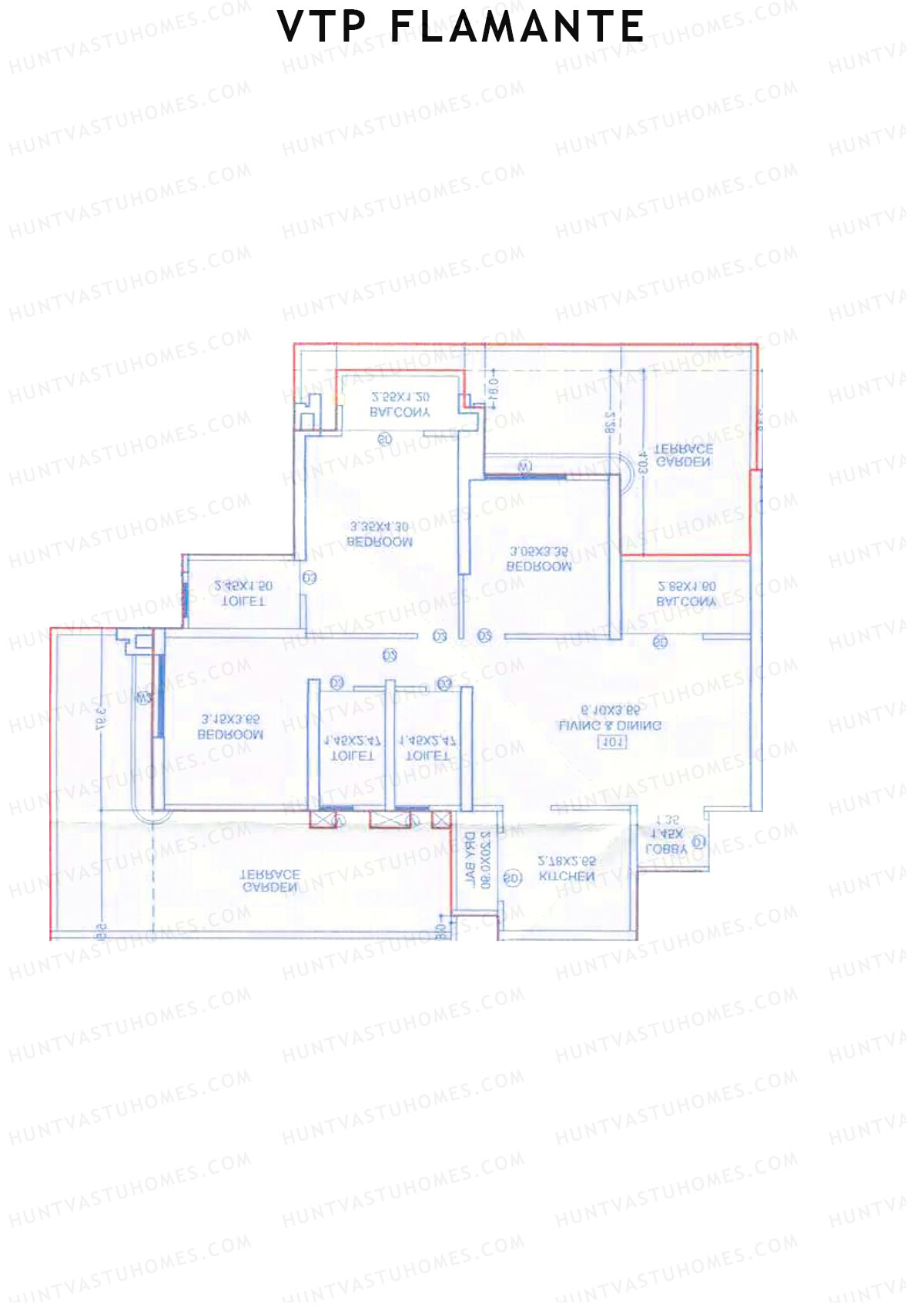 VTP Flamante Tower 5 Unit 2 Floor Plan