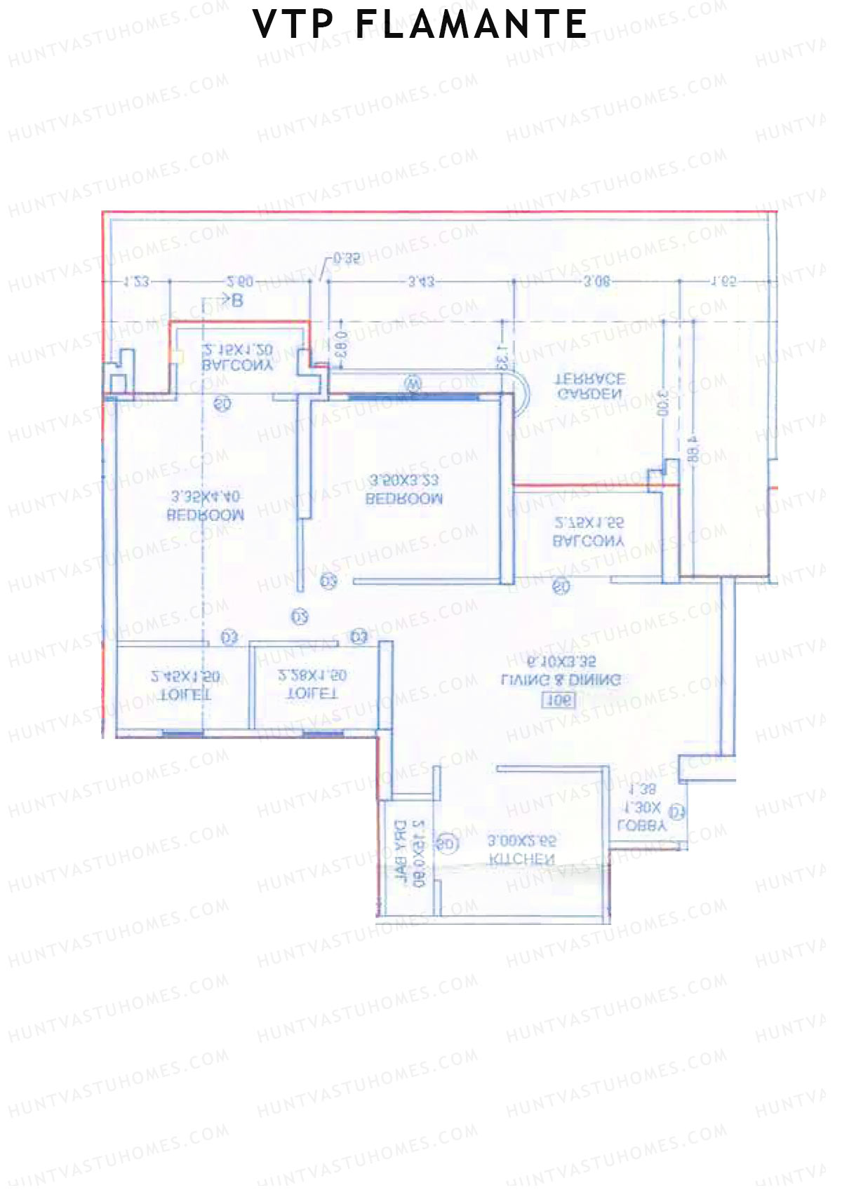 VTP Flamante Tower 5 Unit 3 Floor Plan