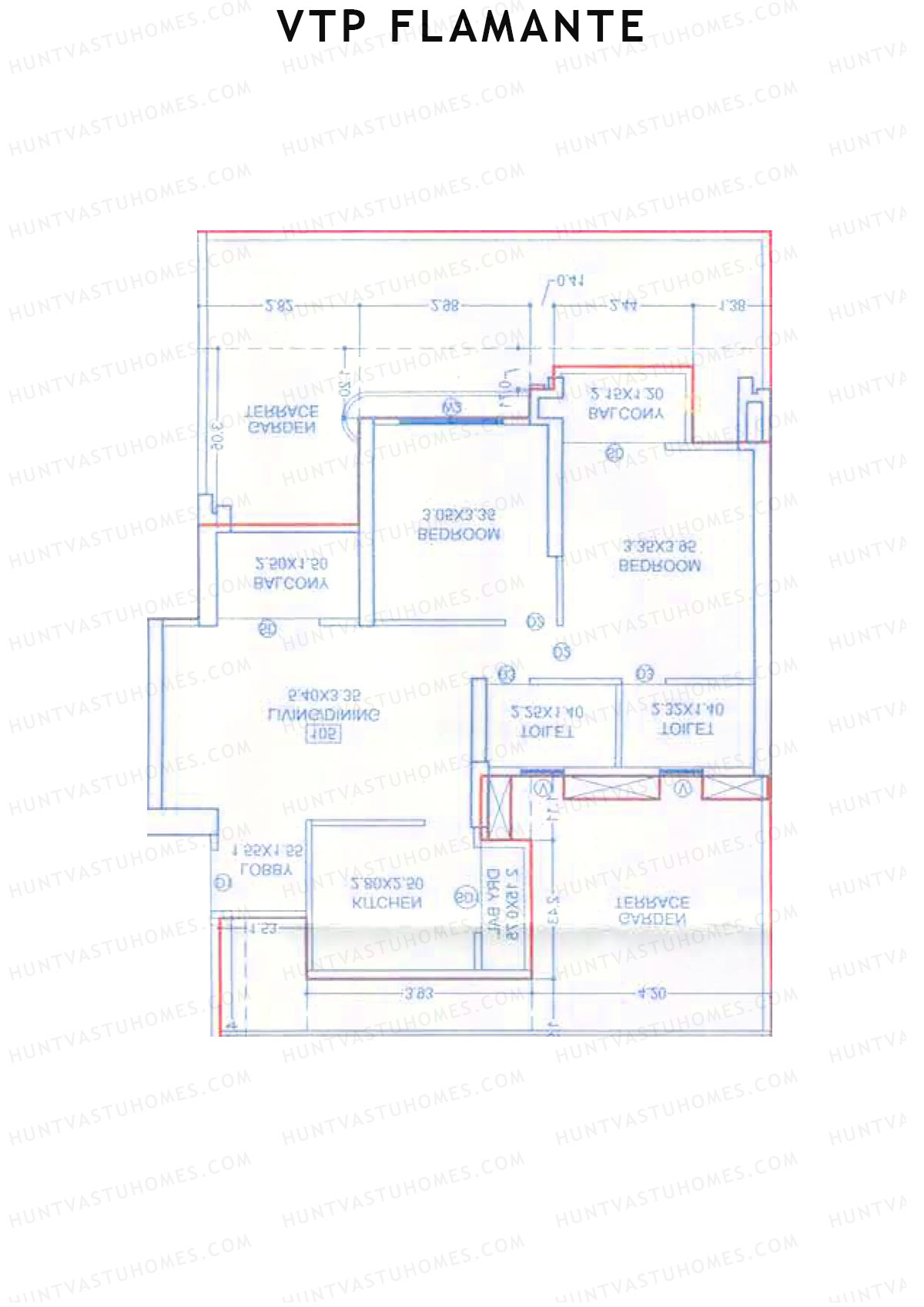 VTP Flamante Tower 5 Unit 4 Floor Plan