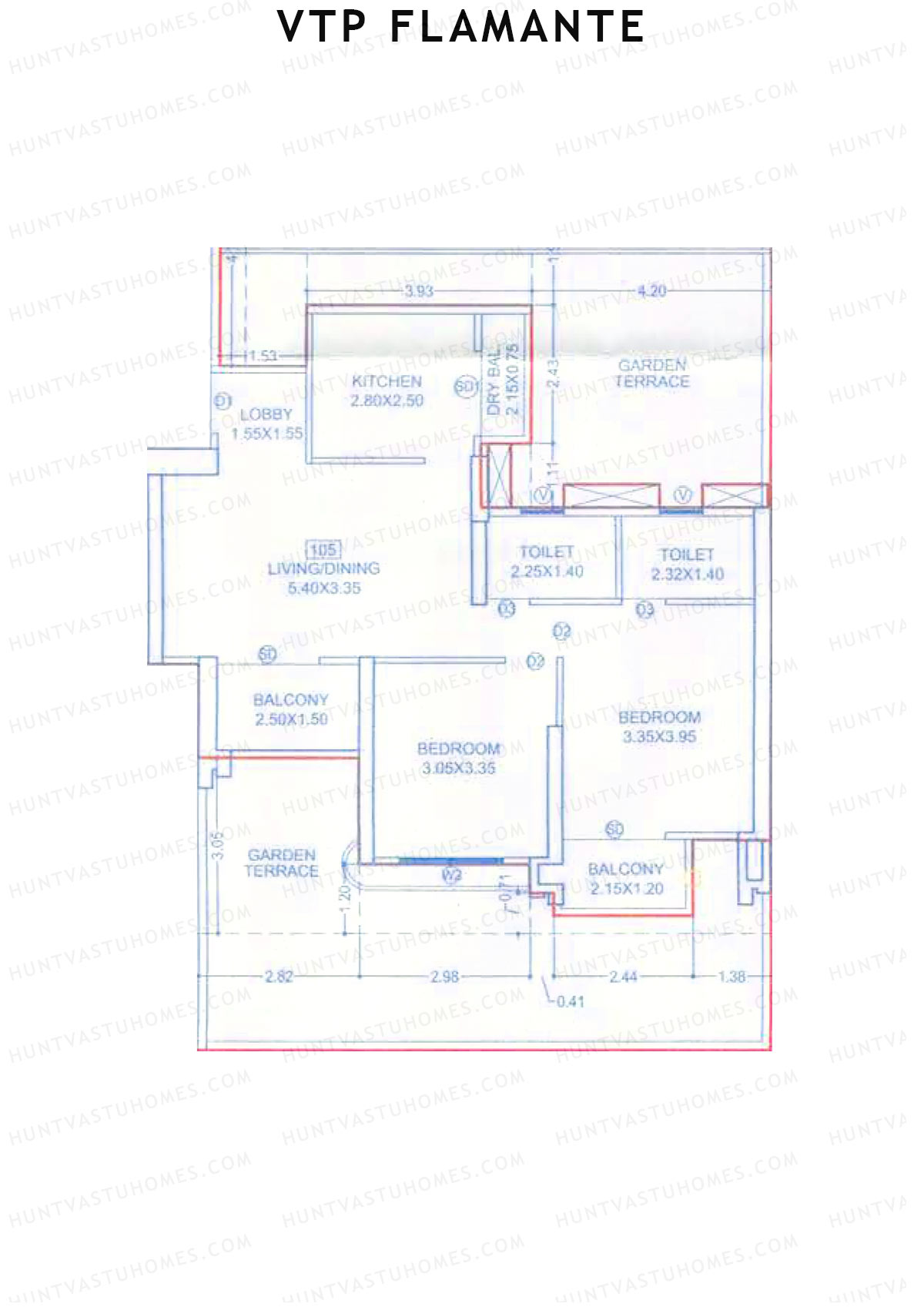 VTP Flamante Tower 5 Unit 5 Floor Plan