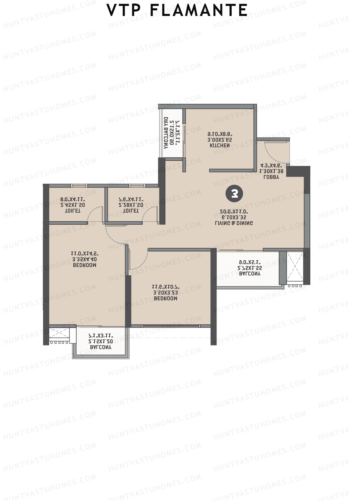VTP Flamante Tower 5 Unit 6 Floor Plan