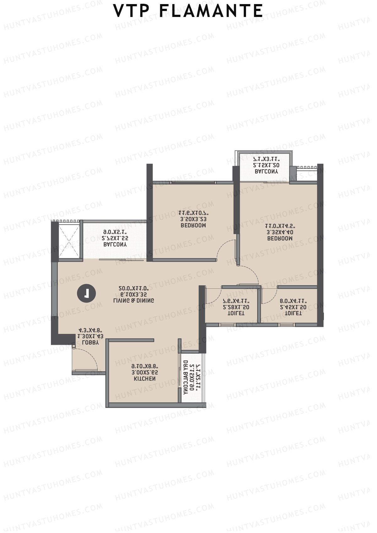 VTP Flamante Tower 6 Unit 4 Floor Plan