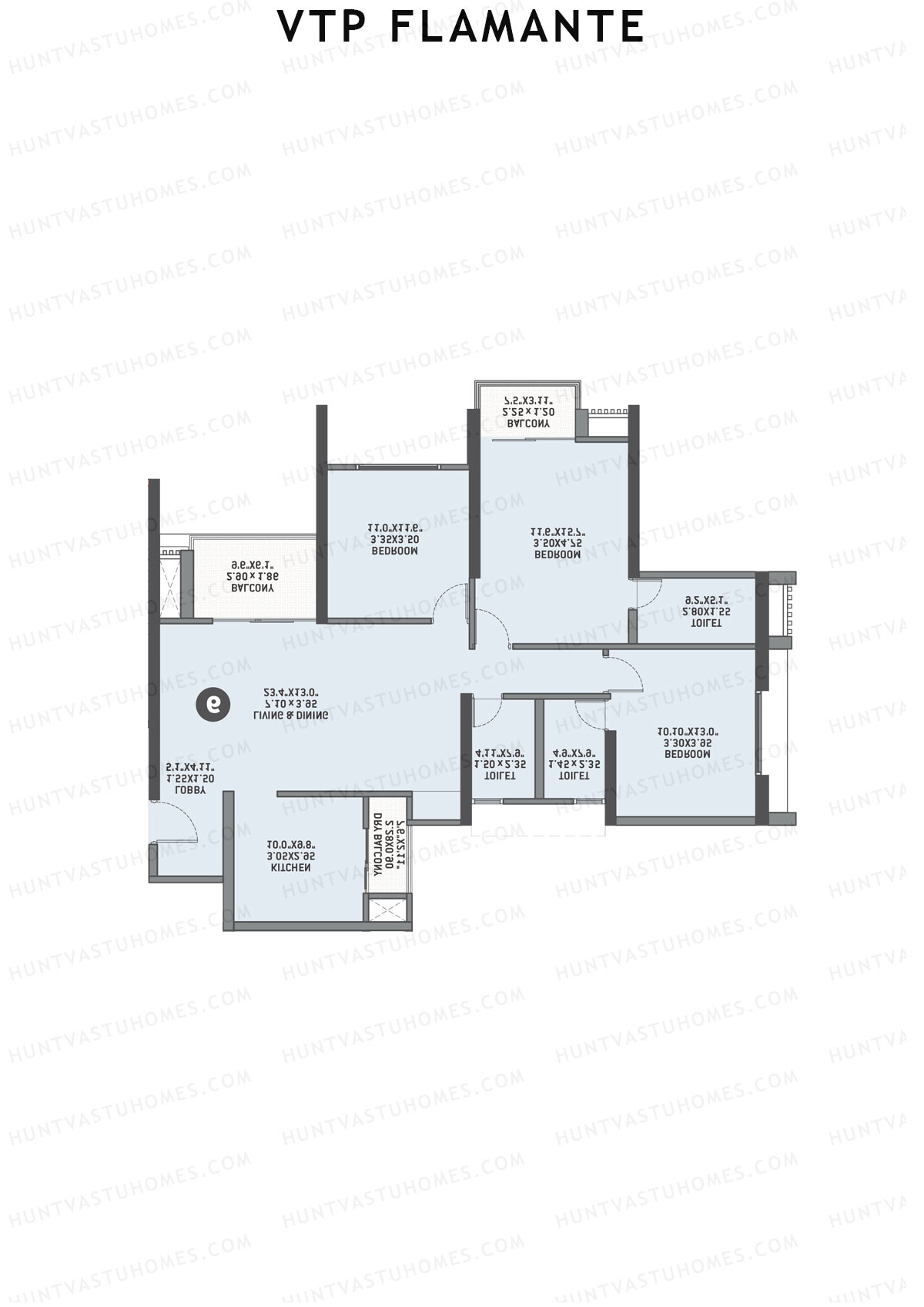 VTP Flamante Tower 6 Unit 5 Floor Plan