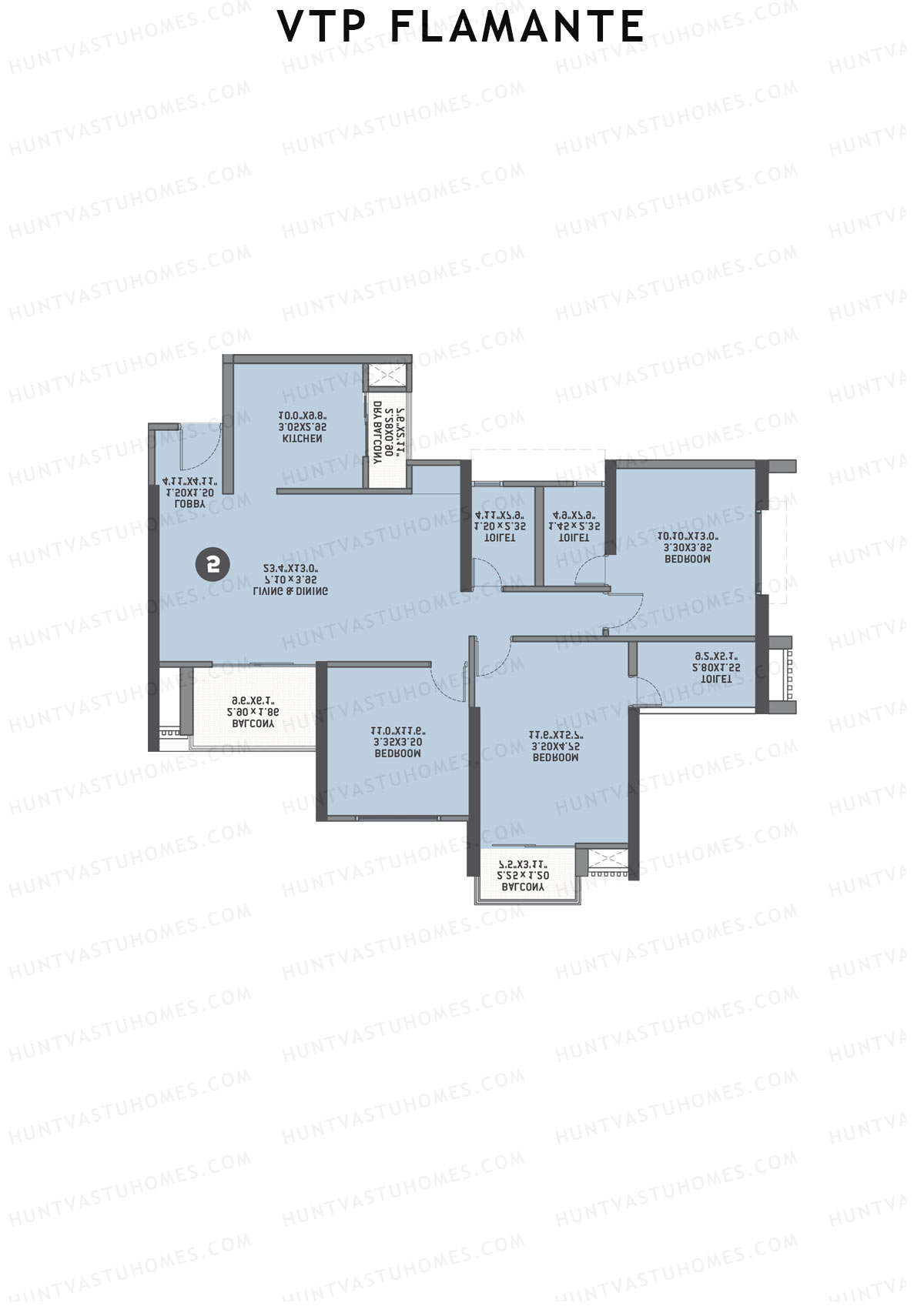 VTP Flamante Tower 6 Unit 6 Floor Plan