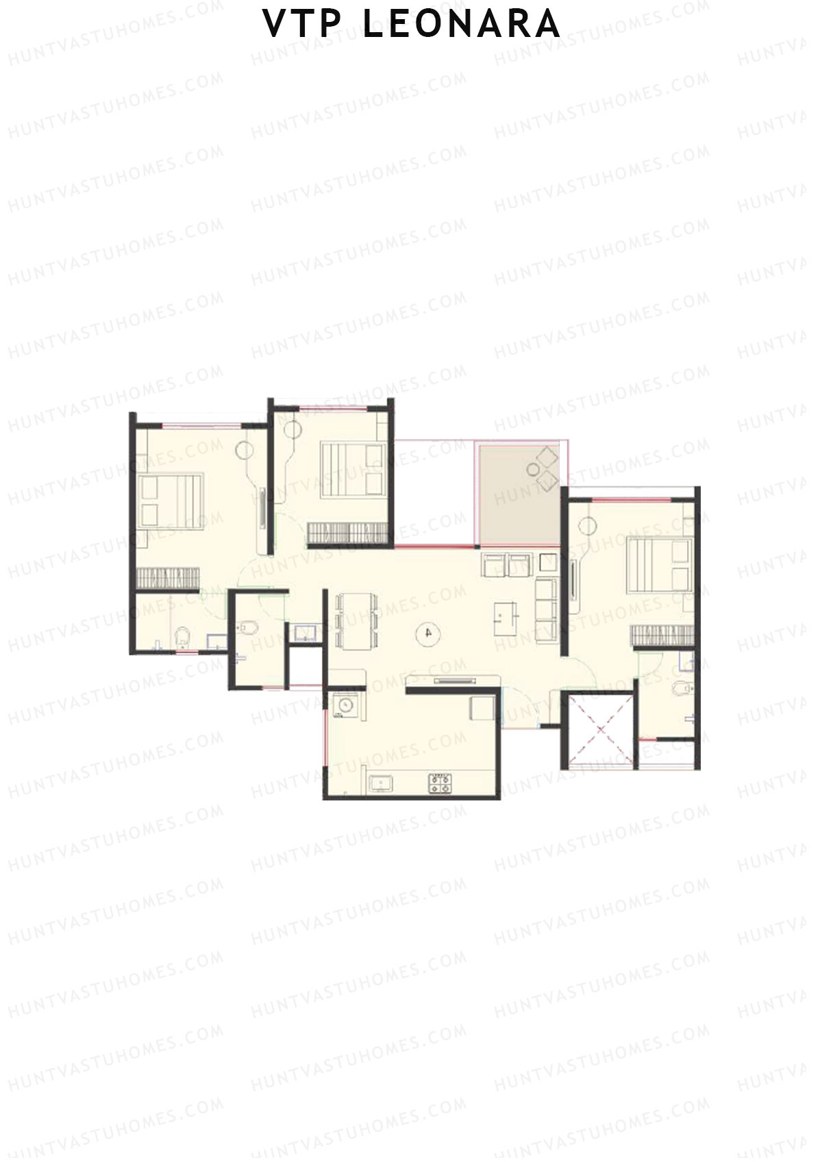 VTP Leonara Tower A Unit 5 Floor Plan