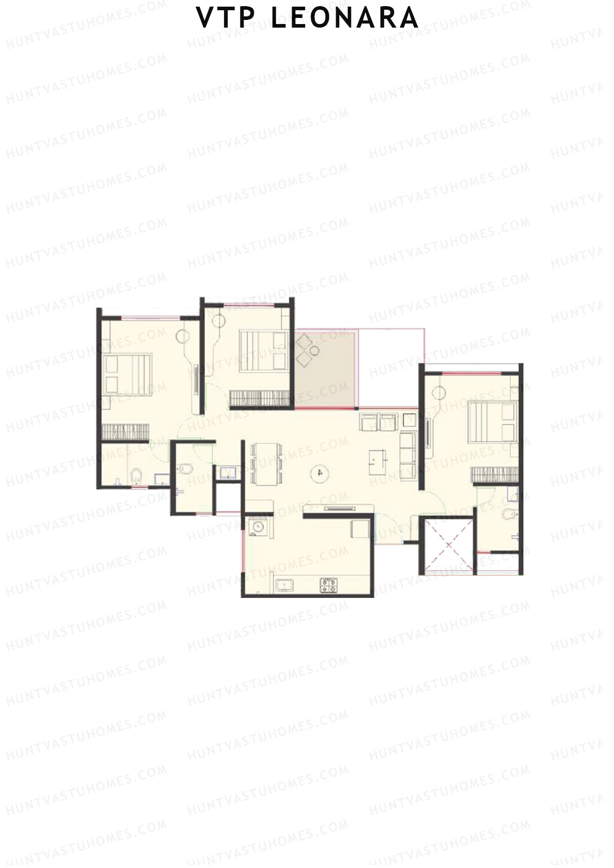 VTP Leonara Tower A Unit 5 Floor Plan