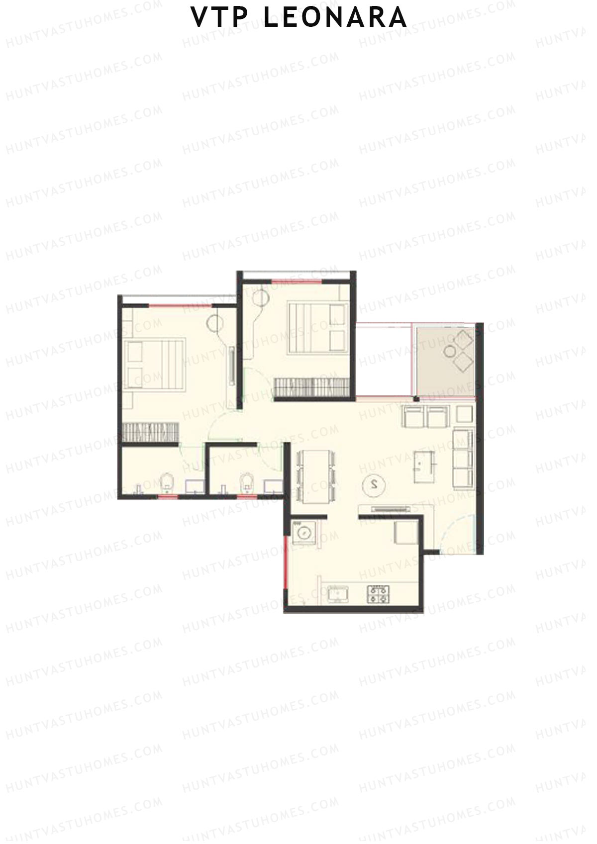 VTP Leonara Tower A Unit 7 Floor Plan